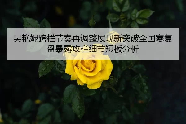 吴艳妮跨栏节奏再调整展现新突破全国赛复盘暴露攻栏细节短板分析
